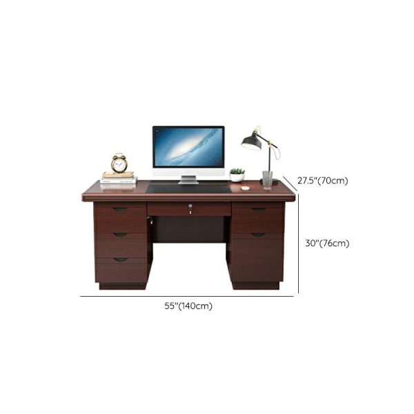 executive desk, 1.4m exectuive desk with drawers, office table, office desk