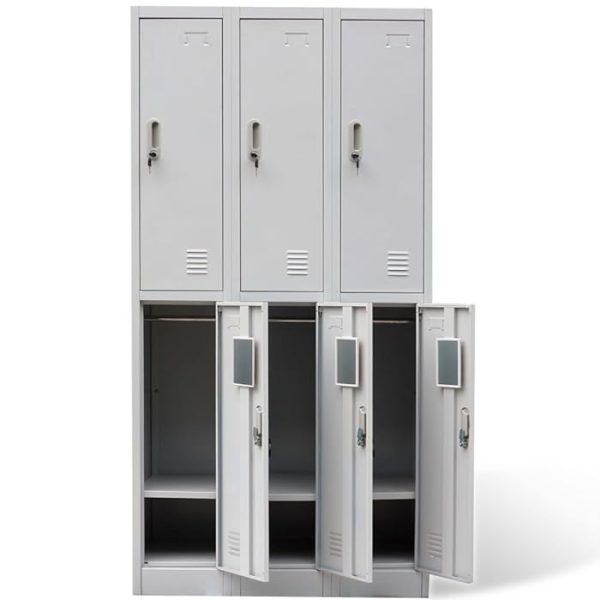 6-compartment locker, locker cabinet, storage cabinet, 6-locker cabinet